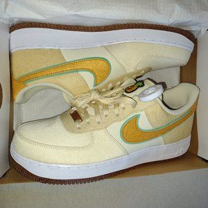 Nike Air Force 1 Low Happy Pineapple Coconut Milk Mens Size 11 Shoes CZ1631-100